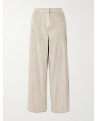 Veronica Beard - Grigore Cotton-Blend Corduroy Wide-Leg Pants - Lyst