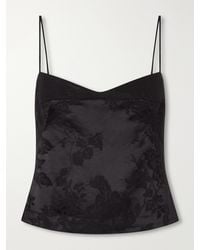 St. Agni - Wool And Silk-Blend Floral-Jacquard Cloqué Cami - Lyst