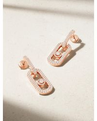 Messika - So Move Xl Ohrringe Aus 18 Karat Roségold Mit Diamanten - Lyst