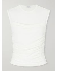 Agolde - Theodore Ruched Jersey Tank - Lyst