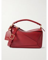 Loewe - Featherlight Puzzle Small Textured-Leather Shoulder Bag - Lyst