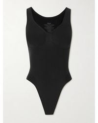 Skims - Body String À Encolure Arrondie Seamless Sculpt, Onyx - Lyst