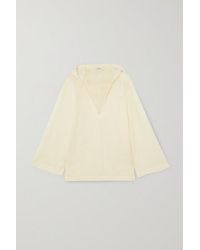 Marysia Swim Lehi Kaftan Aus Baumwolle Mit Lochstickerei Und Kapuze - Weiß