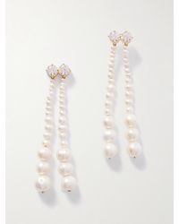 Completedworks - Ohrringe Aus Recyceltem-Vermeil Mit Perlen Und Cubic Zirkonia - Lyst