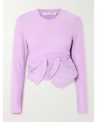 Christopher Esber - Venus Looped Ruched Stretch-Jersey Top - Lyst
