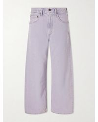 Agolde - Low Curve Crop High-Rise Wide-Leg Jeans - Lyst