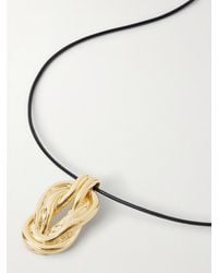 YSSO - Hercules Kordelkette Mit Vergoldetem Detail - Lyst