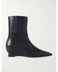 Le Monde Beryl - Camille 40 Leather Wedge Ankle Boots - Lyst
