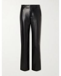 Gucci - Leather Straight-Leg Pants - Lyst