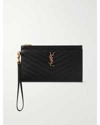 Saint Laurent - Monogram Leather Pouch Bag - Lyst