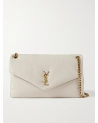 Saint Laurent - Calypso Large Padded Textured-Leather Shoulder Bag - Lyst