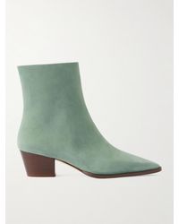 Manolo Blahnik - Aliera 50 Nubuck Ankle Boots - Lyst