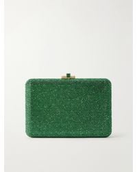 Judith Leiber - Slim Slide Crystal-Embellished-Tone Clutch - Lyst