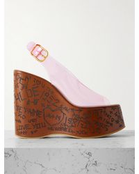 Chloé - Maxime Slingback-Sandalen Aus Leder Und Tpu Mit Plateau - Lyst