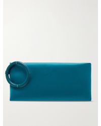 Tom Ford - Aura Leather-Trimmed Satin Clutch - Lyst