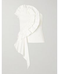 FARM Rio - Strapless Ruched Cotton Tank - Lyst