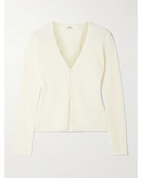 arch4 - New Cami Ribbed Organic Cashmere Cardigan - Lyst