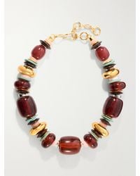 Lizzie Fortunato - Carmine-Tone Beaded Necklace - Lyst
