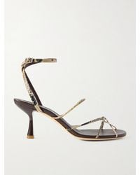 Christopher Esber - Blaze Snake-Effect Leather Sandals - Lyst