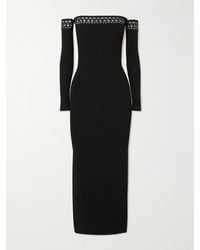 Alaïa - Archetypes Convertible Off-The-Shoulder Stretch-Knit Midi Dress - Lyst