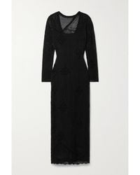 Lafayette 148 New York - Crochet-Knit Cotton Midi Dress - Lyst