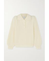 Madeleine Thompson Crater Ribbed Wool And Cashmere-blend Jumper - Natural