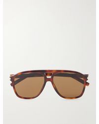 Saint Laurent - Sl 596 Dune Aviator-Style Recycled Acetate Sunglasses - Lyst