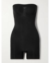 Skims - Seamless Sculpt Strapless Shortie Bodysuit – Onyx – Body - Lyst
