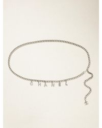 Susan Caplan - Chanel 2011-Plated Chain Belt - Lyst