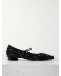 Jimmy Choo - Bing 25 Crystal-Embellished Tinsel Pumps - Lyst