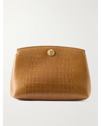 Liffner - Pushlock Croc-Effect Leather Clutch - Lyst