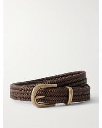 Brunello Cucinelli - Woven Leather Belt - Lyst