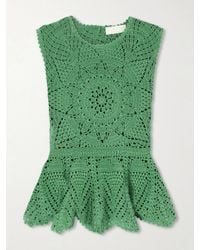 Ulla Johnson - Cora Crochet-Knit Cotton Top - Lyst