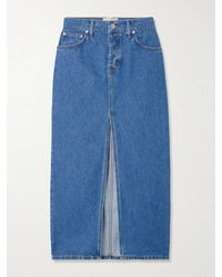 St. Agni - Organic Denim Maxi Skirt - Lyst