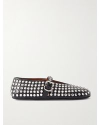 Alaïa - Strass Ballet Flats - Lyst