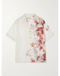 KHAITE - Riordan Printed Silk-Organza Shirt - Lyst