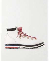 Moncler - Blanche Shearling-lined Leather Ankle Boots - Lyst