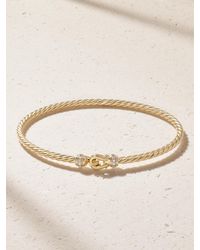 David Yurman - Cablespira 18-Karat Diamond Bracelet - Lyst
