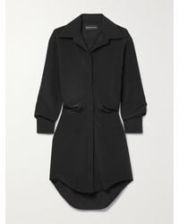 Brandon Maxwell - The Vera Silk-Crepe Mini Shirt Dress - Lyst