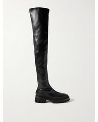 KHAITE - Fallon Leather Over-The-Knee Boots - Lyst