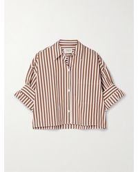 Twp - Chemise Raccourcie En Popeline De Coton À Rayures Next Ex - Lyst