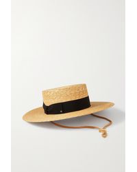 Gucci Straw-effect Pillbox Hat in Black