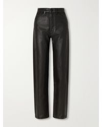 Lemaire - Five Pockets Twisted Coated Mid-Rise Straight-Leg Jeans - Lyst