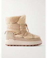 Bogner - Chamonix Shearling, Textured-Leather And Suede Snow Boots - Lyst