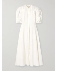 Gabriela Hearst - Arabella Pintucked Linen Maxi Dress - Lyst