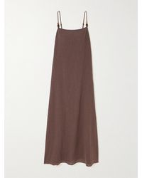 STAUD - Laura Bead-Embellished Cotton-Gauze Maxi Dress - Lyst