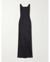 LeKasha - Open-Back Silk-Satin Maxi Dress - Lyst