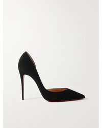 Christian Louboutin - Iriza 100 Suede Courts - Lyst