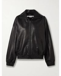 Acne Studios - Bomberjacke Aus Leder - Lyst