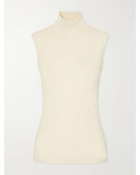 Flore Flore - Dinah Ribbed Organic Cotton-Jersey Turtleneck Tank - Lyst